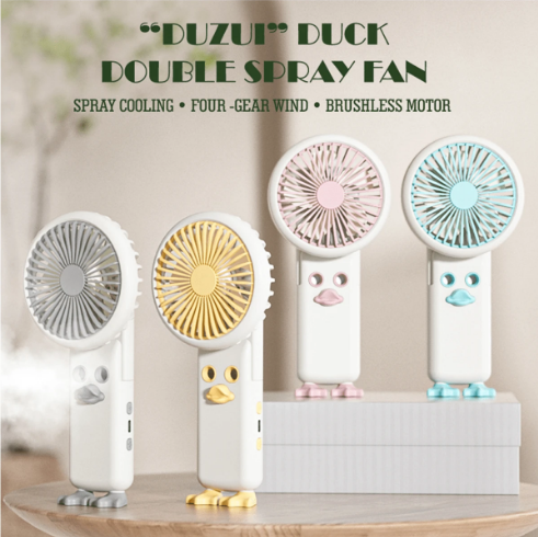 Rechargeable Duck Dual Spray Nozzles Fan