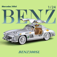 1:24 Diecast Classic Benz 300SL Printed Model Car