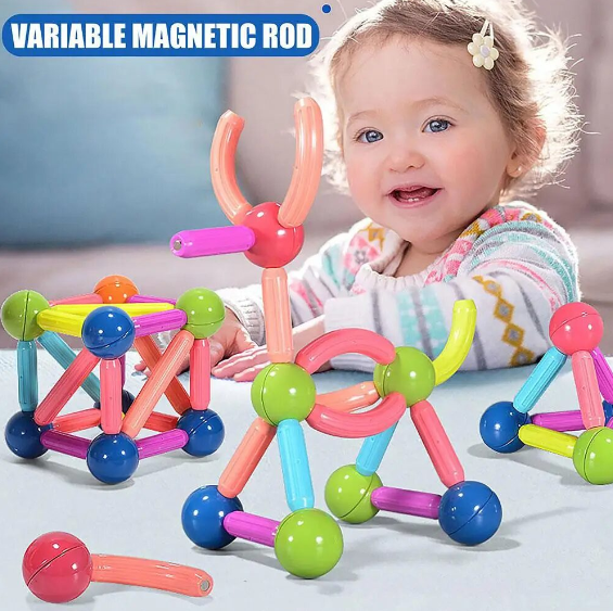 58Pcs Magnetic Building Block With Storage Bag