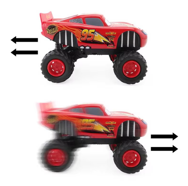 1Pc Diecast Disney Pixar Big Foot Car With Light & Music - Assortment