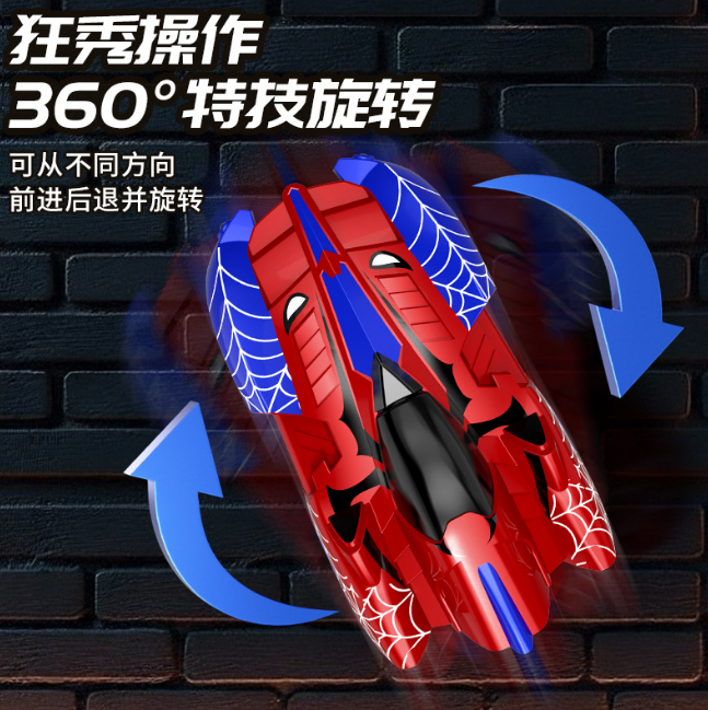 2.4G Mini RC Spider Wall Climbing Car
