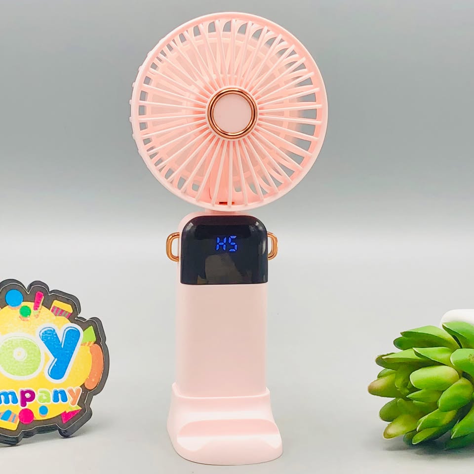 Rechargeable LED Digital Display Cooling Fan