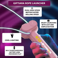 Rechargeable Glow-in-The-Dark Rope Light Shooter Toy