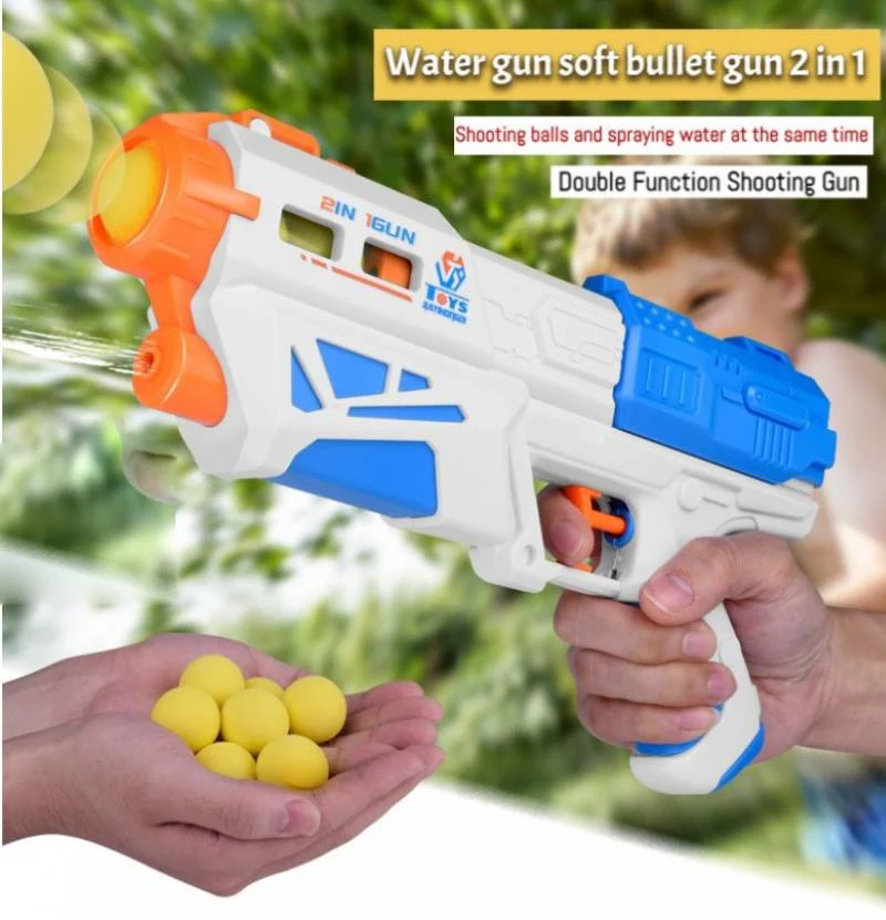 2in1 Manual Water & Soft Ball Shooting Gun