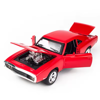 1:32 Diecast Dodge Charger With Acrylic Display Box - Red