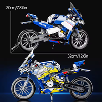 426Pcs DIY Tech Lego Bricks Racing Bike 