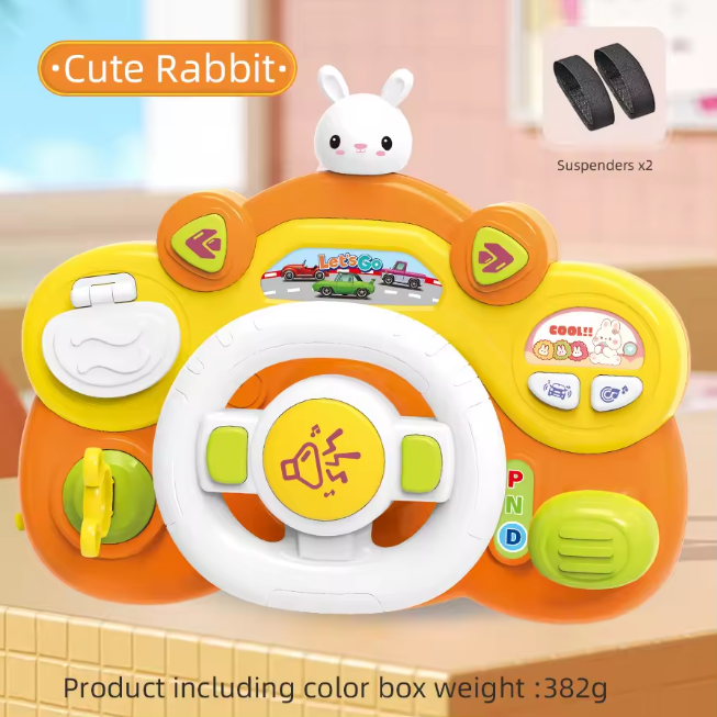 Multi-functional Kids Cute Musical Steering Wheel