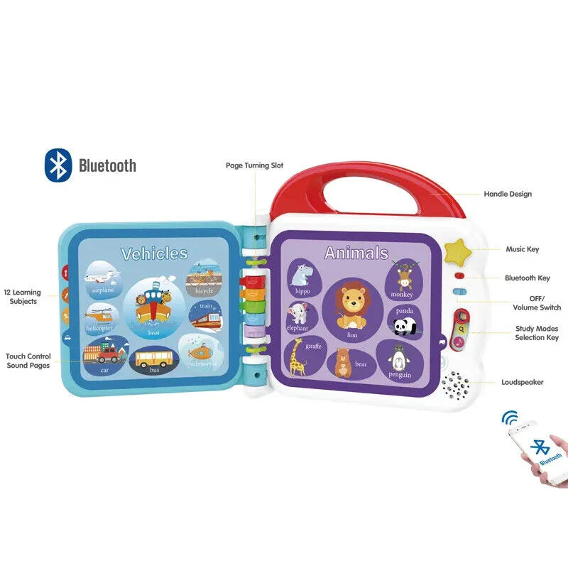 Kids Bluetooth Touch & Teach 108 Words Learning Book