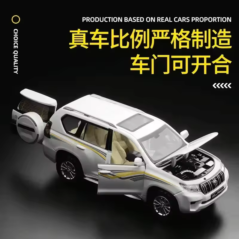 1:24 Diecast Toyota Land Cruiser Prado Official Licensed Model