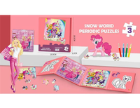 Thumbnail for Pony Snow World Periodic Puzzles & Color Book
