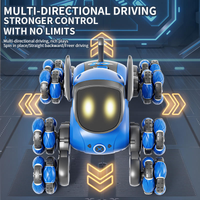 2.4G Mini RC 8 Wheels Stunt Robot Dog