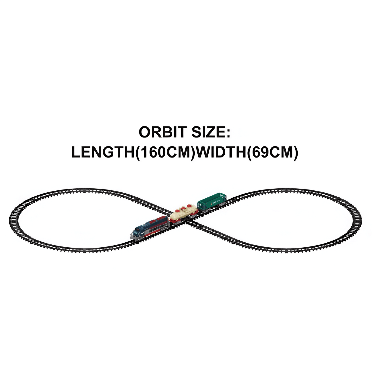 20Pcs Battery Operated Orbital Train Track Set