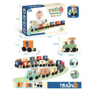 16Pcs Kids Fun Digital Number Train