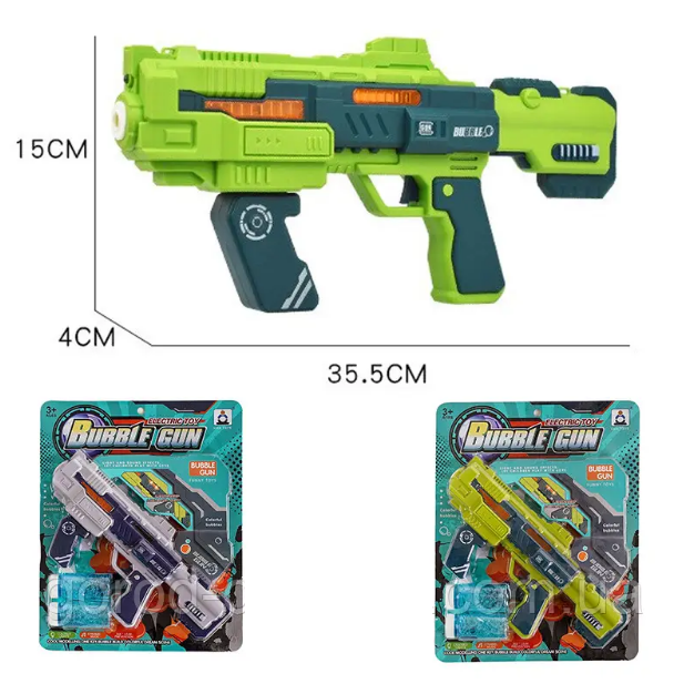 Battery Operated Colorful Bubble Gun With Light & Sound