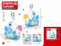 Thumbnail for Electric Cute Ball Blowing Dolphin With Light & Music