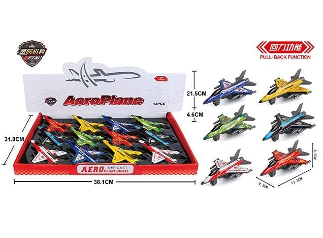 1Pc Mini ABS Pullback Airplane Model Toy