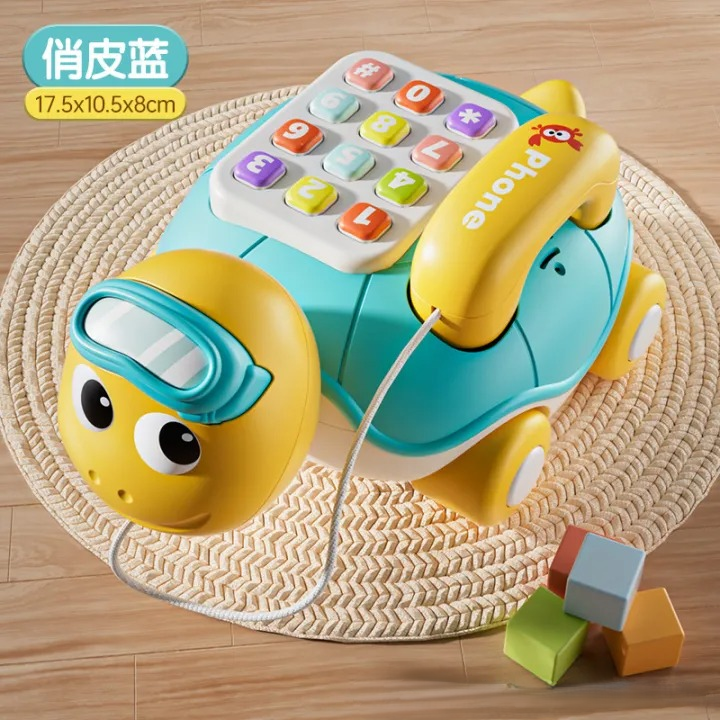 Kids Pull Along Turtle Musical Telephone