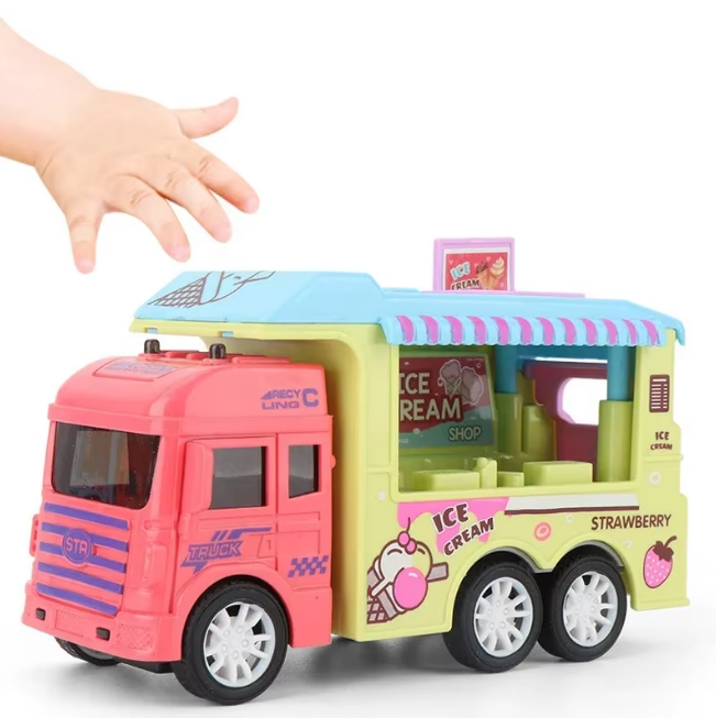 1Pc ABS Inertial Fun Dessert & Fast Food Selling Car Toy - Assortment
