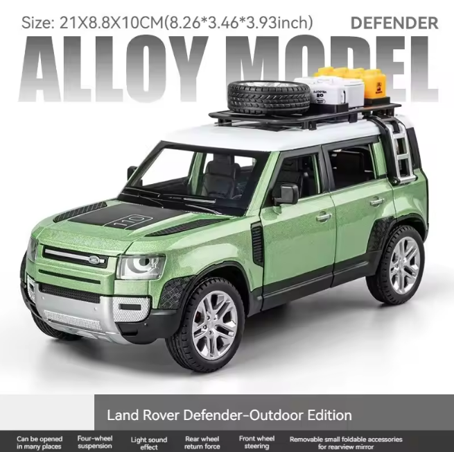 1:24 Diecast Genuine Authorized Land Rover Defender Model