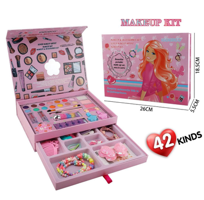 42Pcs Fashion Princess Makeup & Jewellery Set