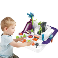 Manual Adventure Car Track Set - 2 Assorted Cars