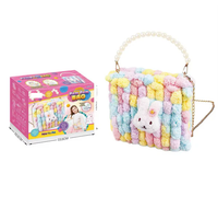 DIY Crafting Hand-Woven Pom Pom Bag