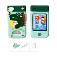 Kids Dinosaur Rotating Dual Camera Digital Touch Phone