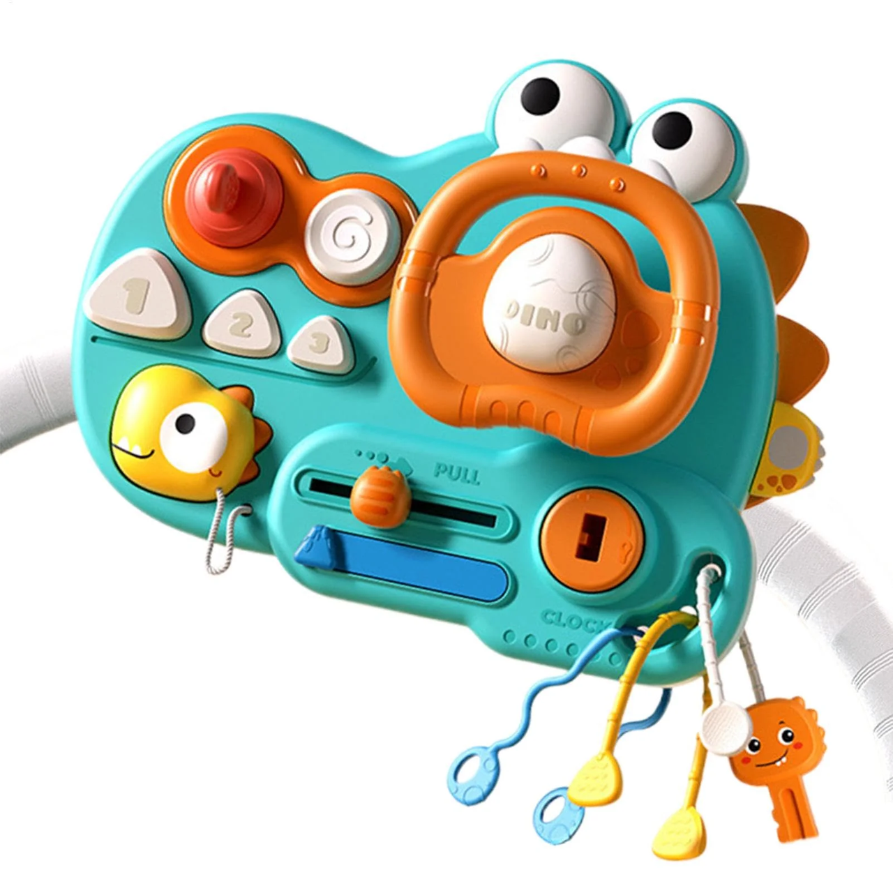 Dinosaur Themed Montessori Busy Steering Wheel