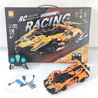 DIY 516Pcs RC 1:16 Sports Racing Building Blocks Model