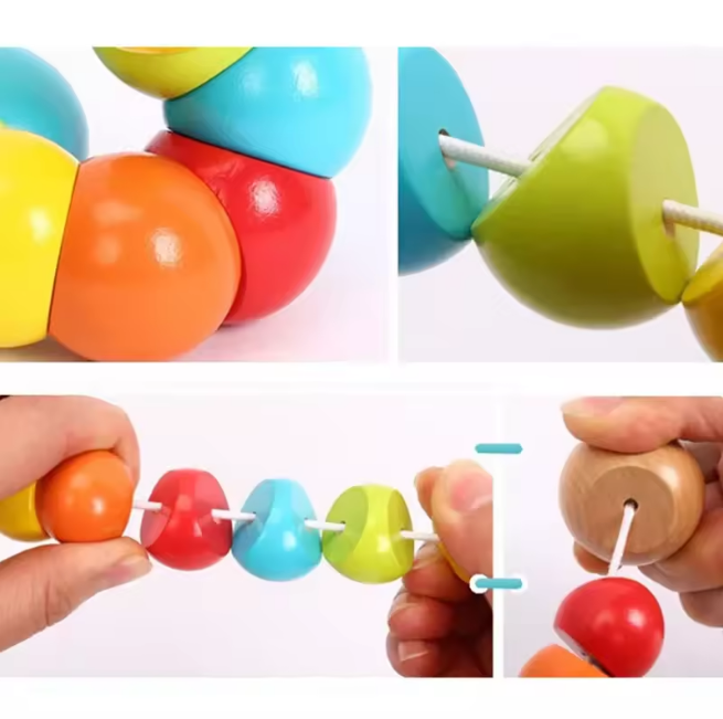 Wooden Insect Caterpillar Toy