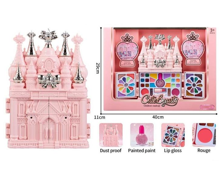 55Pcs Realistic Castle Cosmetic Set