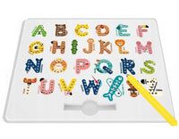 Creative Magnetic Cartoon Alphabets Board