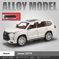 1:24 Diecast Lexus LX570 Model Car With Smoke