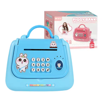 Girls Handbag Design Piggy Bank - Blue