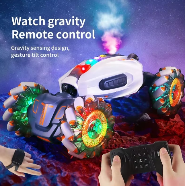 Remote & Gesture Controlled Spray Stunt Torsion Vehicle