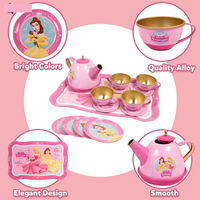 14Pcs Princess Themed Kids Metal Tea Set