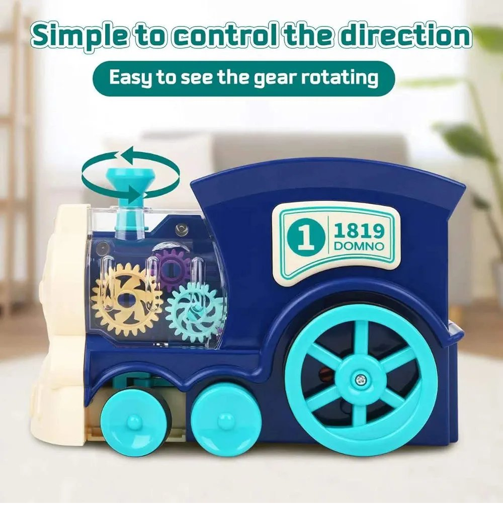 Electric Automatic Gear Domino Train With Light