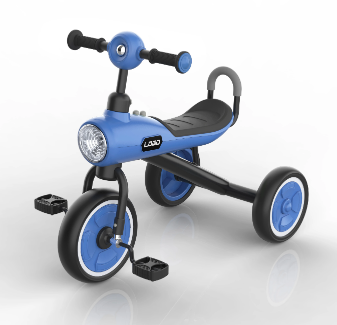 Kids Ride-on Tricycle With Light & Music - Blue
