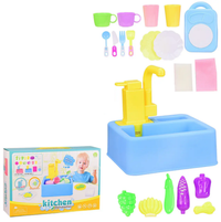 Electric Dish Washer Kitchen Sink Play Set