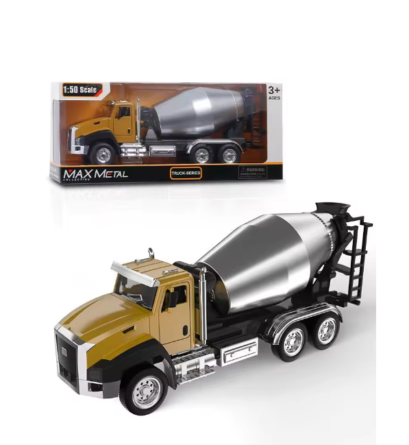 1Pc 1:50 Diecast Engineering Truck - Assortment