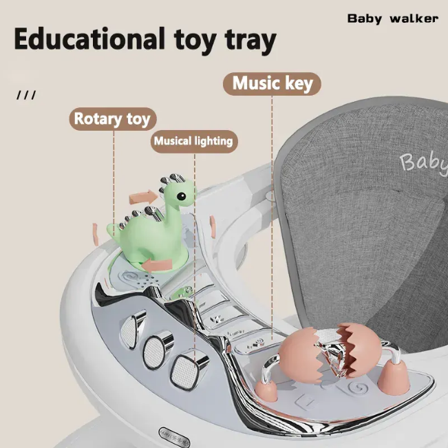 4in1 Multi-functional Baby Musical Walker - White