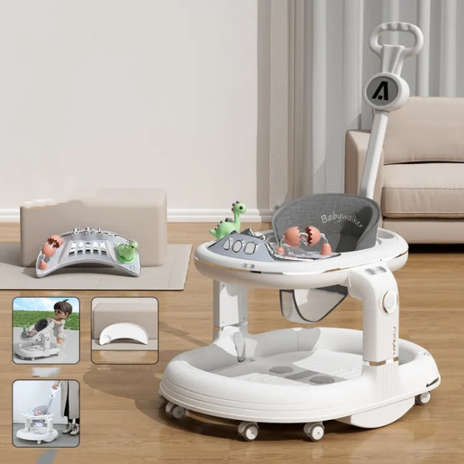 4in1 Multi-functional Baby Musical Walker - White