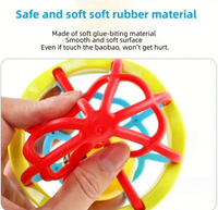 1Pc Baby Soft Teether & Rattle Ball