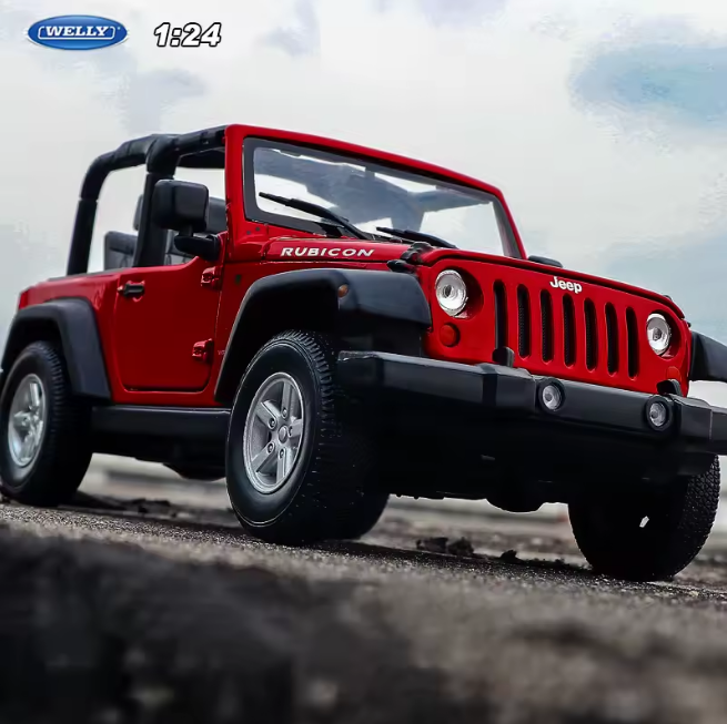Welly 1:24 Diecast 2007 Rubicon Wrangler Jeep Model