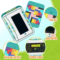 3in1 Kids LCD Writing Tablet & Puzzle Game