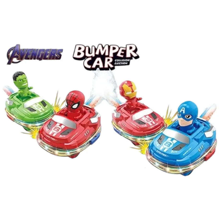 2Pcs RC Cute Mini Spray Bumper Cars