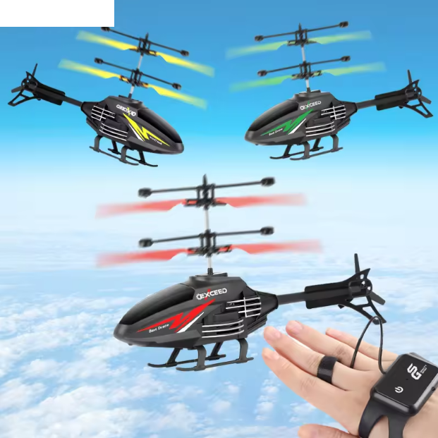 2in1 Watch Control & Hand Sensing Helicopter