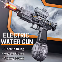 Electric Strom Water Shooting Gun With Colorful Light Silencer