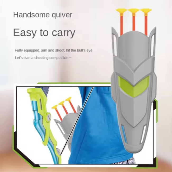 Kids Power Pull Archery Set With 3Pcs Arrows