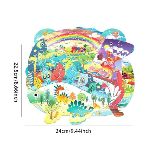 36Pcs Mini Dinosaur World Jigsaw Puzzle Pieces